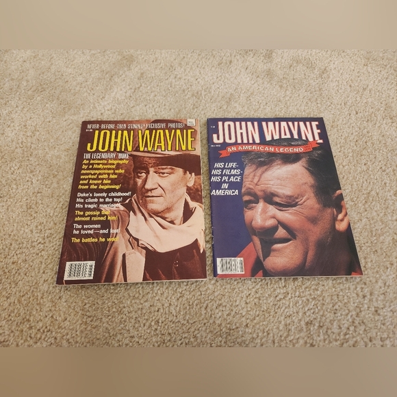 John Wayne Set Of 2 Magazines Legendary Duke The American Legend 1979 - Picture 1 of 4